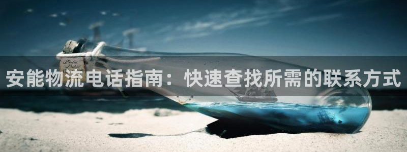 28圈登录网：安能物流电话指南：快速
