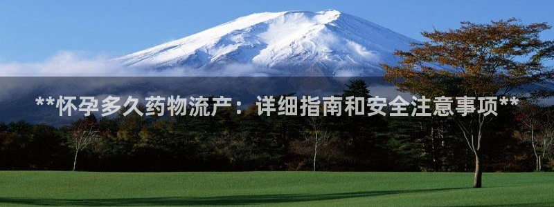 28圈PG电子游戏：**怀孕多久药物