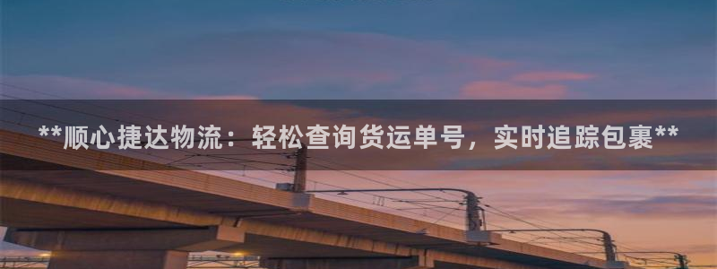28圈是干嘛的：**顺心捷达物流：轻